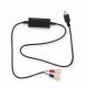 CE ROHS Certified Micro-USB To 5V DC Usb Step Up Cable For Car Charger