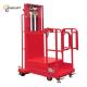 AC Motor Semi Electric Order Picker With Lifting Height 2.7m-6m
