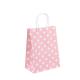 Customized Shopping Paper Bag Pink Flexo Printing Boutique Paper Bags