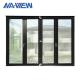 Guangdong NAVIEW Large Aluminum Sliding Window Black Sliding Window With Mesh