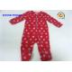 Smiley Face AOP Baby Fleece Coverall , 100% Polyester Newborn Girl Pram Suit
