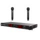 PLL Synthesized Dual UHF Wireless Microphone Vocal Mic Set 30MHz Band Width