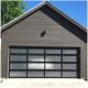 Full Vision Customized Morden Insulated Automatic Overhead Aluminum Alloy Automatic Black Garage Doors For Home