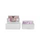 Square Double Wall Acrylic 100g Cream Jar With Round Screw Cover