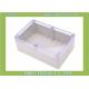 Dustproof 230*150*87mm Rectangular Clear Lid Enclosures