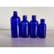Blue Color 15ml Glass Dropper Bottles , Essential Oil Dropper Bottle Boston euro bottle