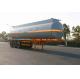 Chemical Liquid Tank Truck Semi Trailer With 3 Bpw Axle , Steel Aluminum