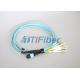High Stability OM4 MTP Fiber Optical Patch Cord  For 40G Networks