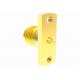 2.4mm 2 Hole Flange Female RF Connector Jack With Cylindrical Contact 0.4mm Pin Terminal
