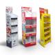 Six shelves market show display stands carboard display stand