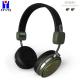 Pu Leather Strap 15m Wired Bluetooth Headsets Over Ear Headphones