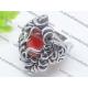 Fashionable Design Red Stainless Steel Gothic Ring Vintage Jewelry 2140002