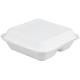 8 Inch Biodegradable Sugarcane Bagasse Clamshell 3 Compartment Disposable Lunch Box