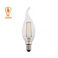 C35 tail E14 LED Filament Bulb 220-240V 2W led filament candle bulb