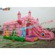 Commercial Durable Inflatable Bouncer Slide , Princess Bounce House With Slide Games