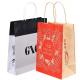 Silver Tote Bag Paper Carry Garment Clothing Shoes Boutique Packaging Take Away