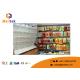Commercial Perforated Supermarket Gondola Shelving Double Sided For Shopping Mall