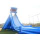 Blue Giant Inflatable Water Slide For Adult 3 Layers Pvc Tarpaulin Material