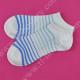 Popular striped design summer OEM thin knitted cotton ankle socks