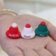 Wholesale 100% Safe Bpa free Silicone Bead with 3D Christmas Hat Focals - Non-toxic