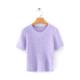 Women's Thin Pullover O Neck Bespoke Sweaters Short Sleeve Sweaters For Summer