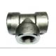 400°F Temperature Rating Reducing Tee Fitting for Steel Pipes Silver