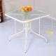 Tempered Glass Center Coffee Table , Eco Friendly Modern Dining Room Table
