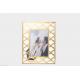 Portable Glass Metal Picture Frame , Vintage Personalized Glass Photo Frame
