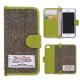 Magnetic Clasp Harris Tweed Phone Case IPhone SE 5 5s Flip Folio Book Shell