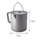 750mL Hiking Pure Titanium Cookware Lightweight Pot With Handle Eco - Friendly