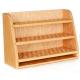 Customized Size Bamboo Display Unit Makeup Display Shelves Eco Friendly