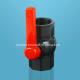 Fixed Ball Valve Plastic Colombia Blue/Red Long Handle PVC for Water Treatment Plant