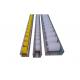 Gray / Transparent Placon Iron Body Roller Track For Sliding Shelf System