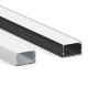 65mm x 35mm Aluminum Profile LED Linear lighting with Led Strip Recessed Type with PC or Milky Cover