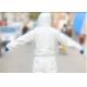 Anti Epidemic Disposable Hooded Coveralls  White Green Yellow Customized Colors