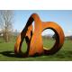 Outdoor Rusty Corten Steel Garden Landscape Sculpture