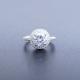 Real Silver 925 Wedding Engagement Rings Vintage Jewelry For Bridal