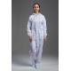 Anti Static ESD dust-free autoclavable sterilized white color coverall with hood for class 100 cleanroom