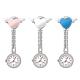 Angel Heart Nurse Watch Alloy case and chain with IP fine plate surface.