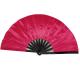 33cm Length Large Bamboo Hand Fan Fabric 13 Inch Hand Fan For Disco