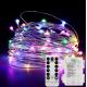 USB Plug in LED Copper Wire String Lights With Remote 8 Modes