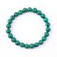 Elastic Natural Green Malachite Anti Anxiety Healing Bead Bracelet