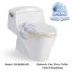 SIGMAR6103 Dual Flush Porcelain Toilet Bathroom Ceramic Siphonic Toilet