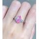 Pear Pink 2 Carat Lab Made Diamond Engagement Rings