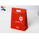Sticky Magic Flap Personalised Paper Bags For Weddings , Solid Red Promotional Paper Carrier Bags