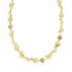 18kt Gold Over Sterling Silver Sea Life Link Beautiful Necklace For Women