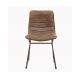 Leisure Coffee Hotel Restaurant Vintage Leather Dining Chairs