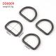 Metal D Ring Loop for DIY Bag Non-Welded Mini D-Ring Leather Hardware 10mm Black