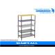 Heavy Duty Steel 5 Tier Wire Shelving With Powder Coated Colorful Surface