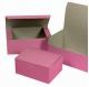 Cupcake Box with 350gsm Weight, C1S Art Paper Box with Plastic Window, Used for Food Packaging